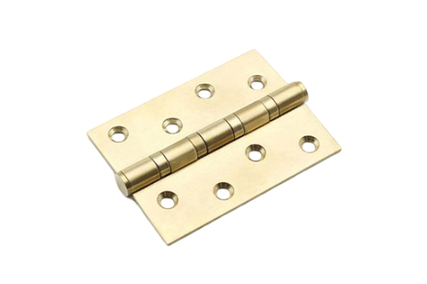 Why do internal door hinges resist rusting and yellowing in humid bathrooms and kitchens?